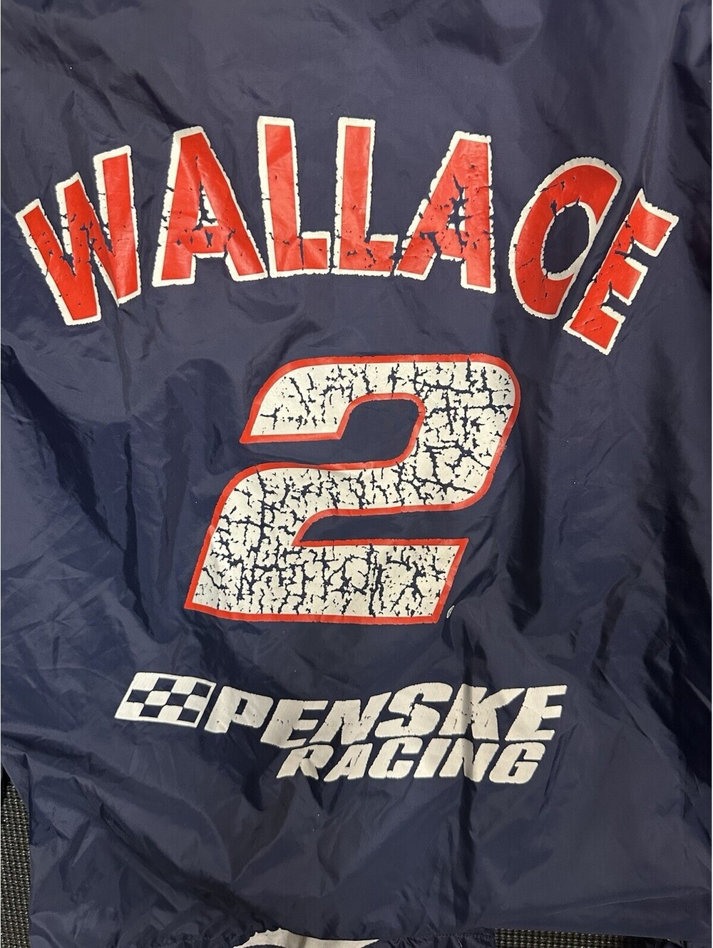VTG 90s Rusty Wallace 2 Penske Racing MGD NASCAR Jacket XL Competitors View
